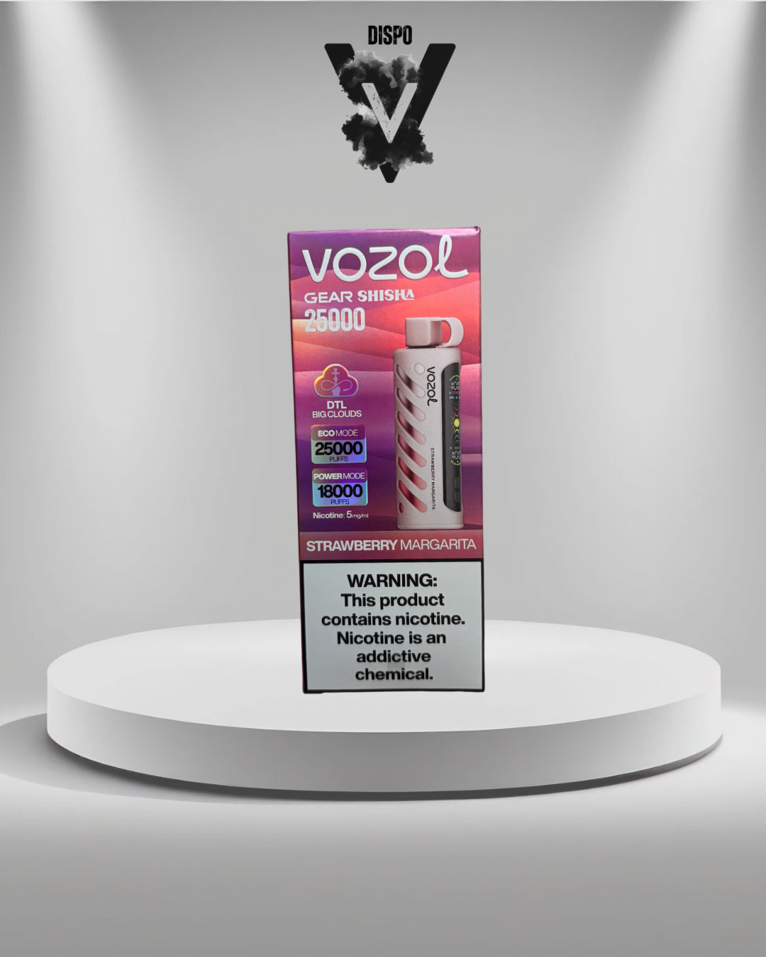 Vozol 25K Shisha Strawberry Margarita