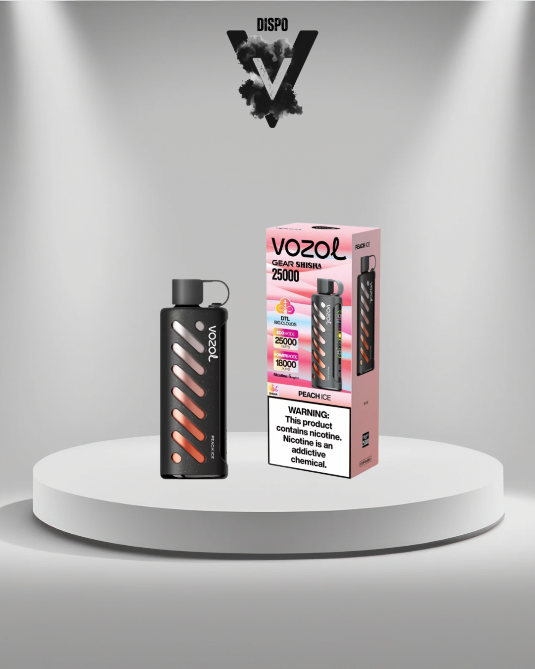 Vozol 25K Gear Shisha Peach Ice