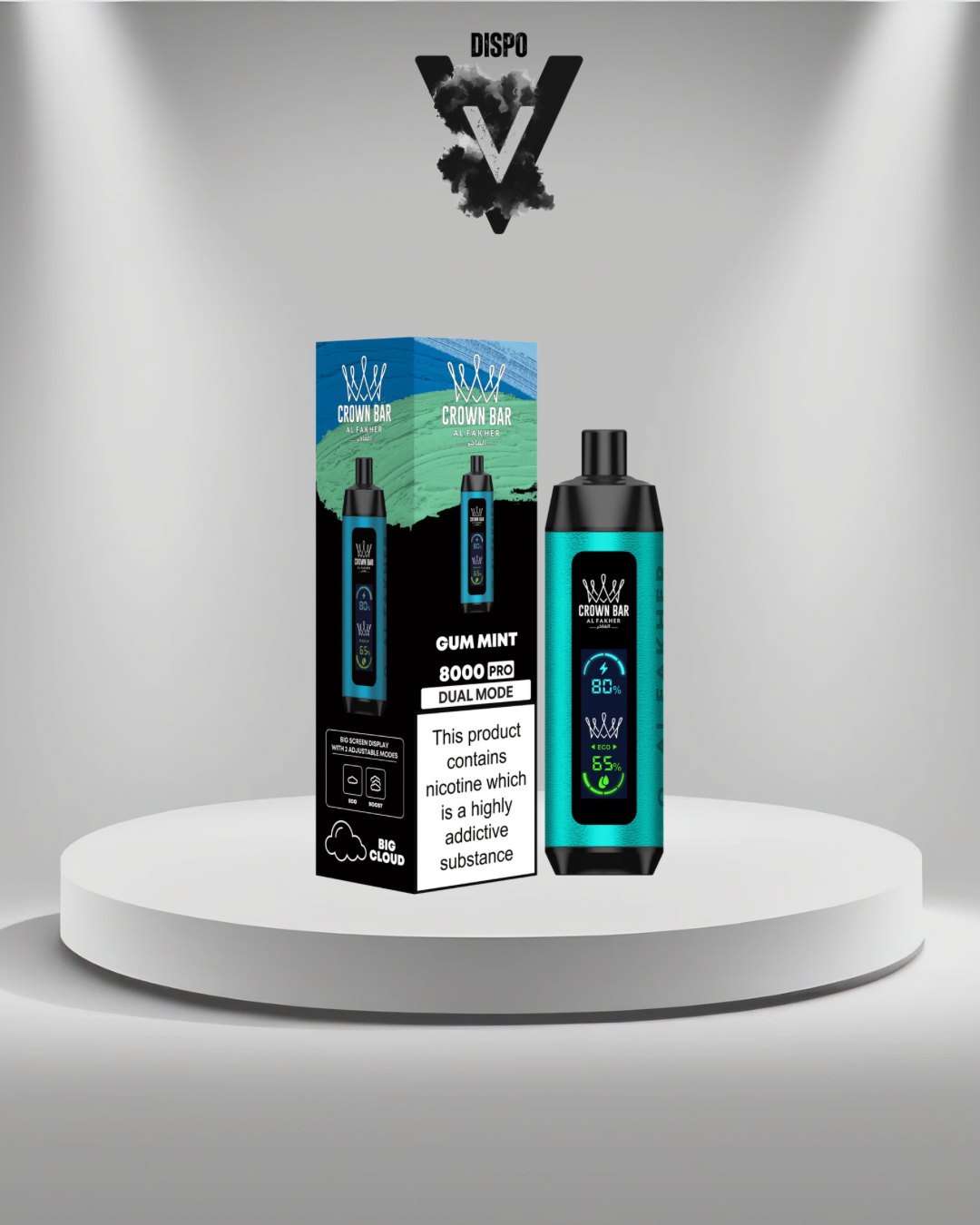 AlFakher 8K Puffs Gum Mint