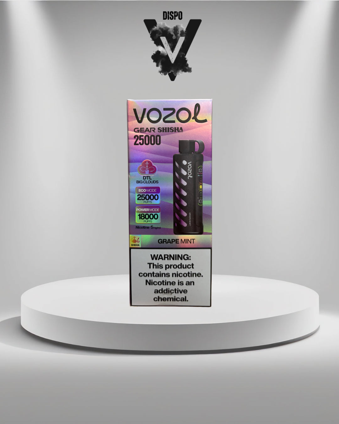 Vozol 25K Shisha Grape Mint