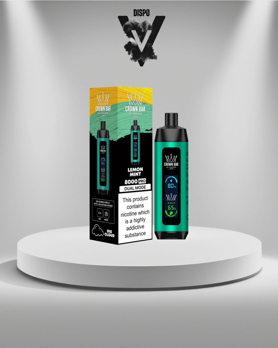 AlFakher 8K Puffs Lemon Mint