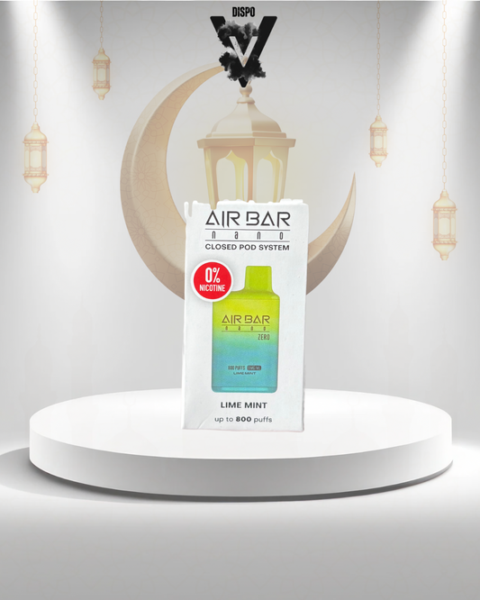 AirBar Nano Zero Nicotine Lime Mint 800 Puffs