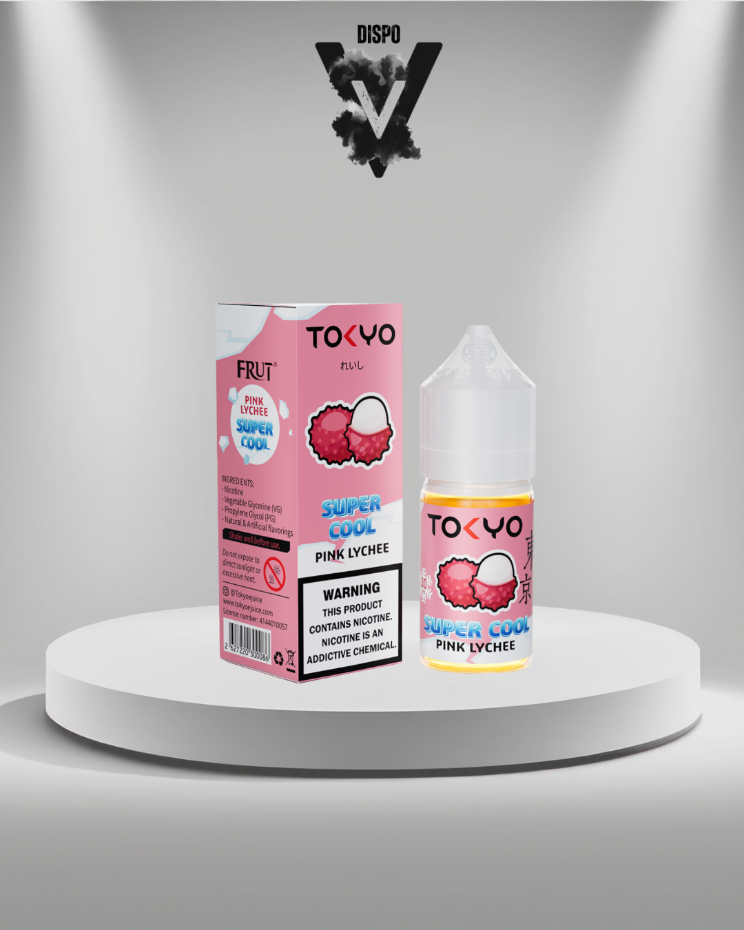Tokyo Pink Lychee Salt 50mg 30ml