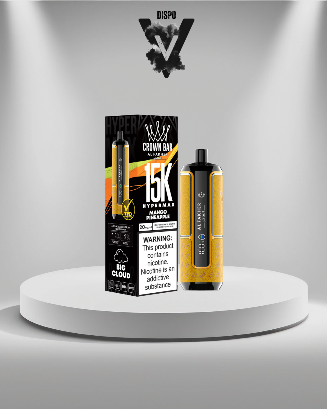 AlFakher 15K Hyper Max Mango Pineapple