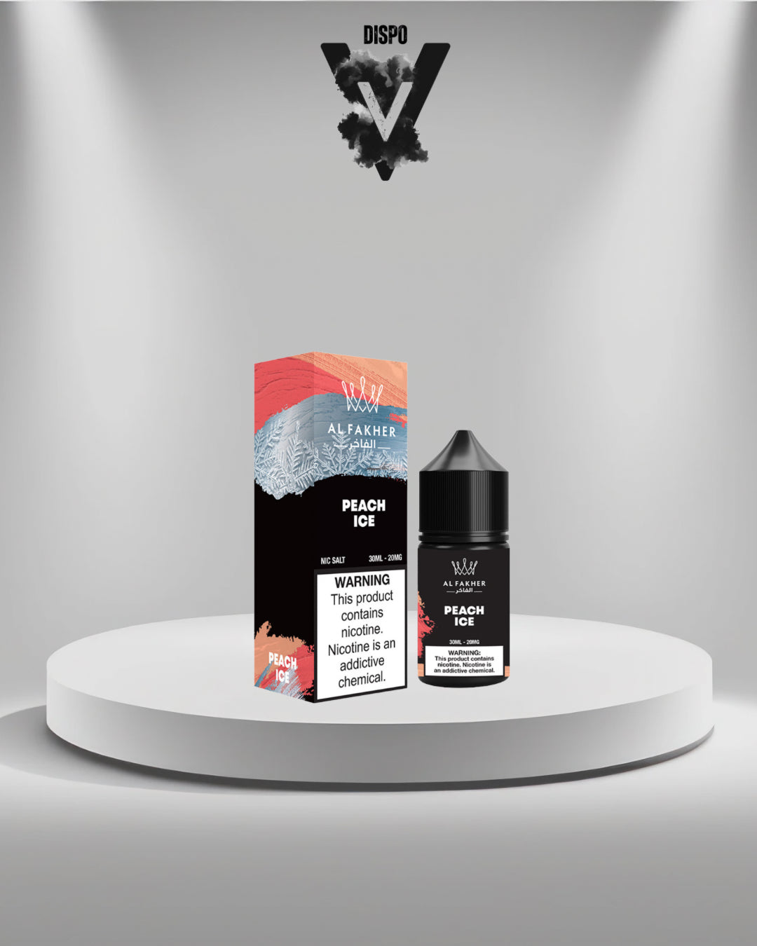 AlFakher E-Liquid Salt 20mg/30ml Peach Ice