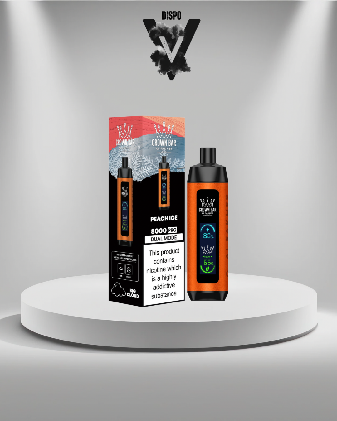 AlFakher 8K Puffs Peach Ice