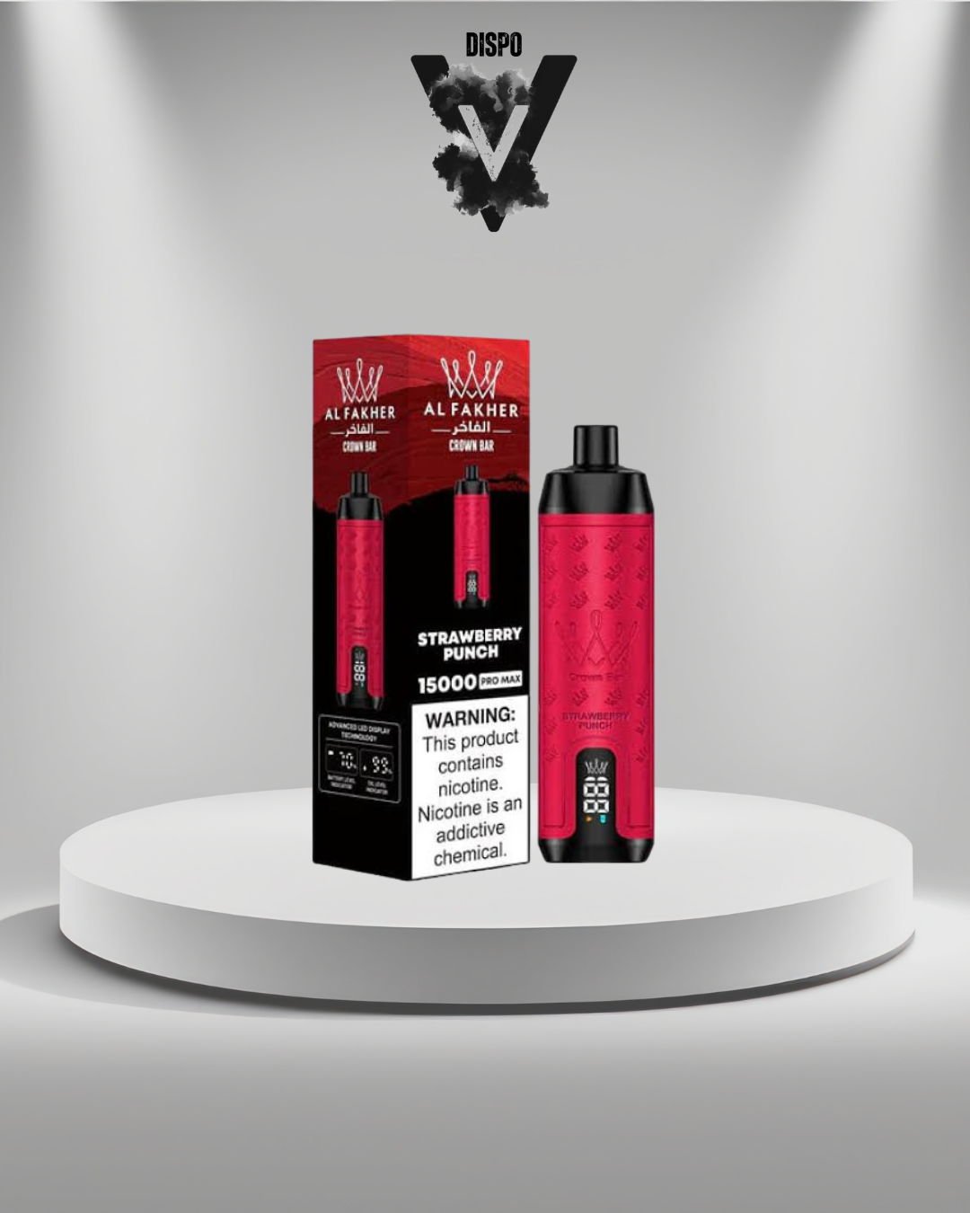 AlFakher 15K Pro Strawberry Punch